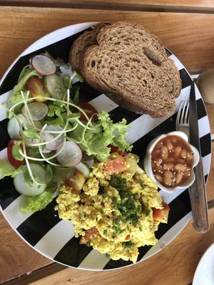 Scrambled tofu  at Happy Veggie in Koh Lanta