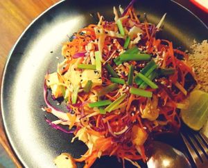 raw pad thai at Happy Veggie in Koh Lanta