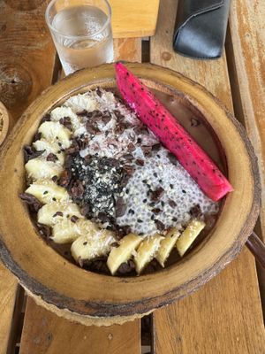 Smoothie Bowl chocolate and coco  at Happy Veggie in Koh Lanta