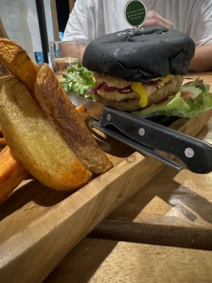 Falafel Burger  at Happy Veggie in Koh Lanta