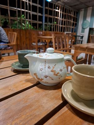 Ginger Tea pot at Happy Veggie in Koh Lanta