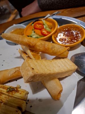 Mixed Thai starter at Happy Veggie in Koh Lanta