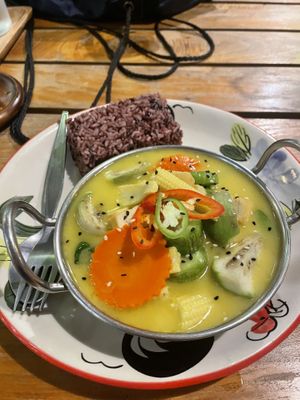 Green curry   at Happy Veggie in Koh Lanta