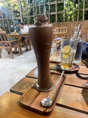 Chocolate peanut shake   at Happy Veggie in Koh Lanta