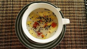 bananas in coconut milk at Happy Veggie in Koh Lanta