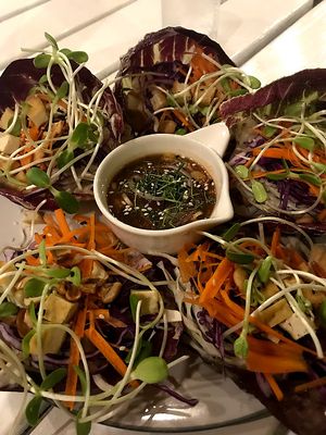 Thai Tacos at Happy Veggie in Koh Lanta