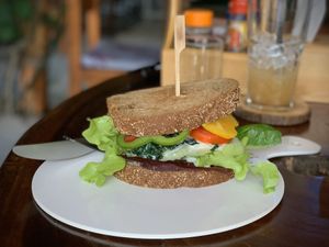 Sandwiches at Happy Veggie in Koh Lanta