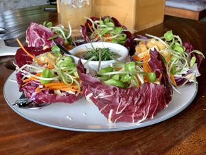 Thai Taco at Happy Veggie in Koh Lanta