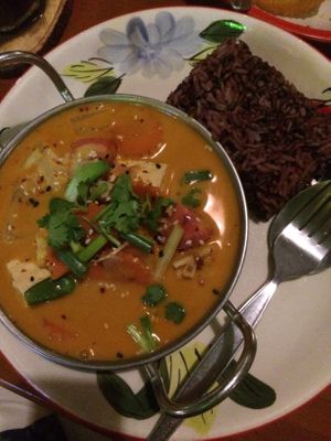 Creamy Tom Yam at Happy Veggie in Koh Lanta