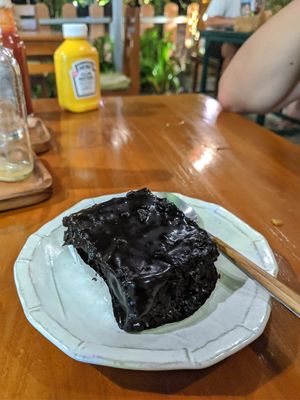 Chocolate cake at Happy Veggie in Koh Lanta