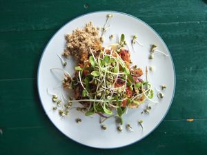 Raw pad Thai at Happy Veggie in Koh Lanta