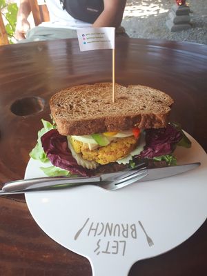 Sandwich with Tofu at Happy Veggie in Koh Lanta