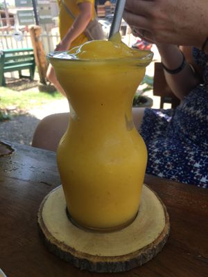 Mango smoothie at Happy Veggie in Koh Lanta
