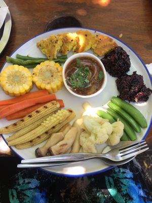 Duo delight at Happy Veggie in Koh Lanta