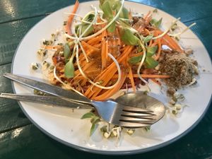 Pad thai at Happy Veggie in Koh Lanta