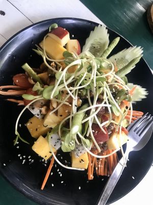 Spicy fruit salad at Happy Veggie in Koh Lanta