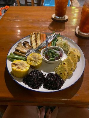 Signature vegan dish at Happy Veggie in Koh Lanta