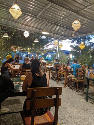 Inside at Happy Veggie in Koh Lanta