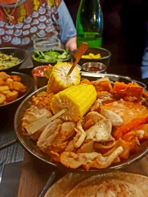 Vegan banquet at Pancho Villa in Hobart