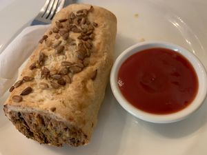 Sausage roll  at Green Refectory in Brunswick