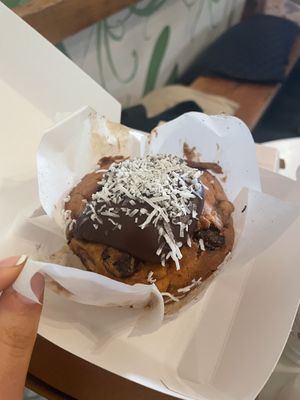 Vegan banana muffin  at Green Refectory in Brunswick