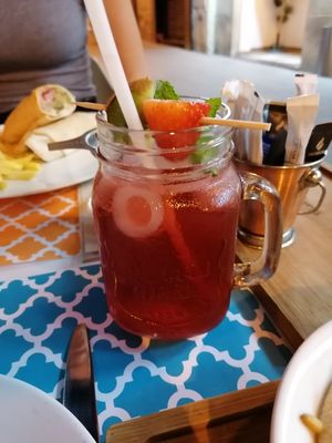 Mango iced tea at Mish Mish in Alicante