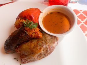 Stuffed vegetables (verduras rellenas) at Mish Mish in Alicante