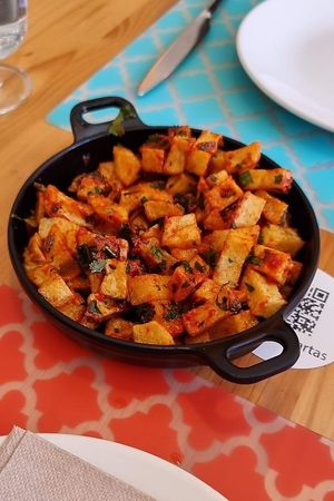 Spicy potatoes at Mish Mish in Alicante