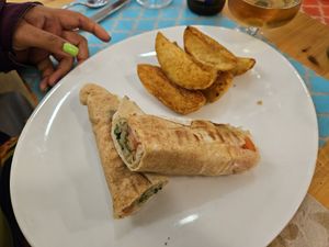 Vegetable wrap at Mish Mish in Alicante
