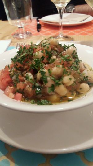 ensalada de humus at Mish Mish in Alicante