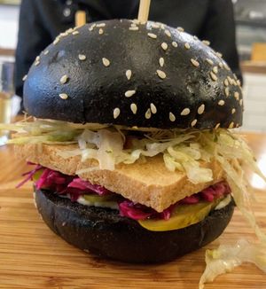 Crispy tofu burger at Herbivore Eatery in South Yarra