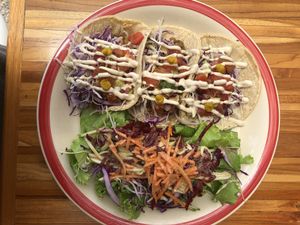 Lentil tacos   at Pura Vegan in Tamarindo