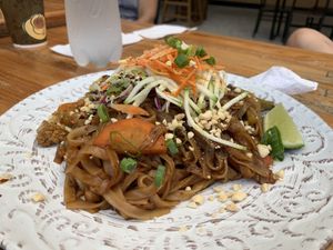 Pad Thai at Pura Vegan in Tamarindo