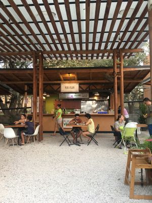 Food stall at Pura Vegan in Tamarindo