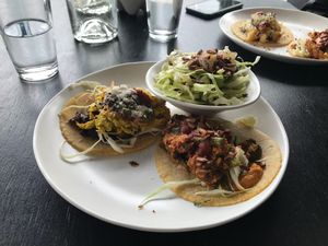 Tacos and mexi coleslaw at Boquita  in Wellington