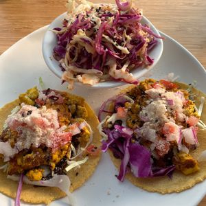 Tacos + salad at Boquita  in Wellington