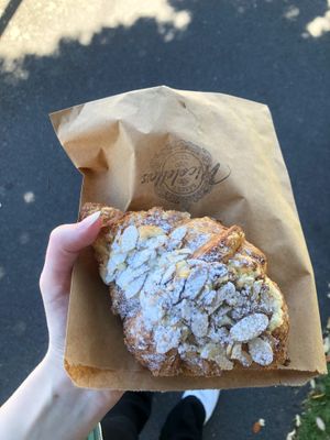 Vegan almond croissant   at Nicoletta's Cake Boutique in Wellington
