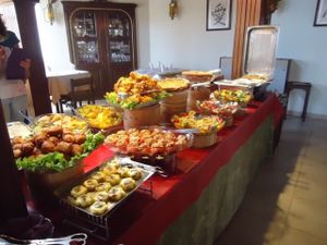 Delicious spread every day at Eurasia Restaurante Vegetariano in Albufeira