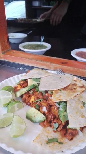 Gringa con aguacate extra at Veganisimo Loncheria in Mexico City