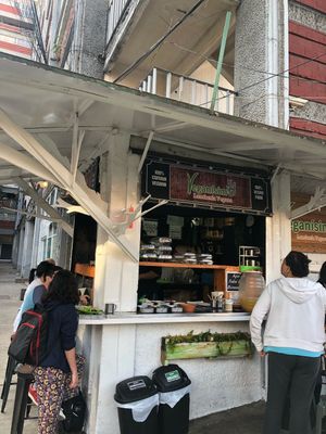   at Veganisimo Loncheria in Mexico City