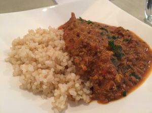 Vegan keema curry at Saborami in Okinawa