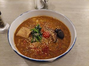 Curry udon at Saborami in Okinawa