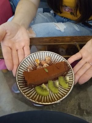 Vegan Chocolate Tart at Saborami in Okinawa
