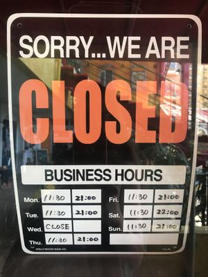 Hours on the 26th of March 2020 at Rockers Cafe in Yomitan