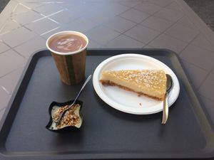 Cake and tea 😋👍 at Semi di Sesamo in Aosta