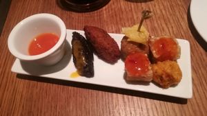 apetizers at Niebe in Paris