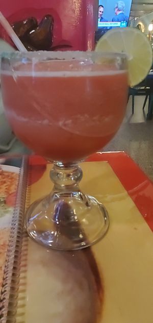 Raspberry margarita at El Patron Mexican Grill and Cantina in Albany