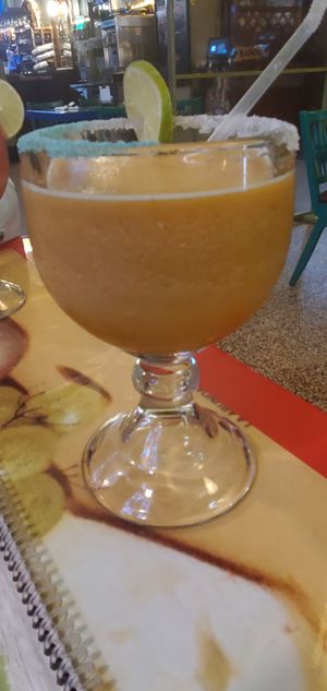Pumpkin spice margarita at El Patron Mexican Grill and Cantina in Albany