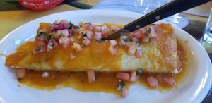 Vegan burrito at El Patron Mexican Grill and Cantina in Albany
