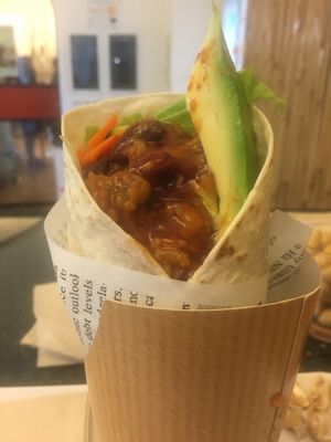 Vegan wrap at Koko's International Street Food in Rome